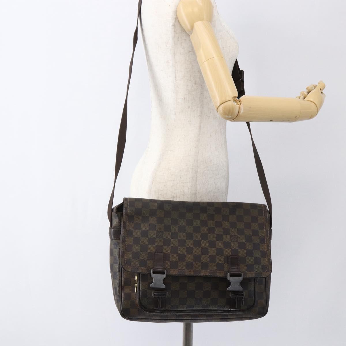 LOUIS VUITTON Damier Ebene Messenger Melwil Shoulder Bag N51125 LV Auth bs33101