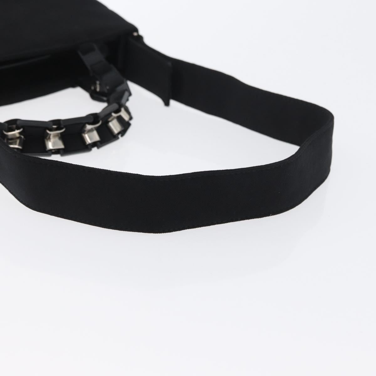 Salvatore Ferragamo Hand Bag Canvas 2way Black Auth bs33146