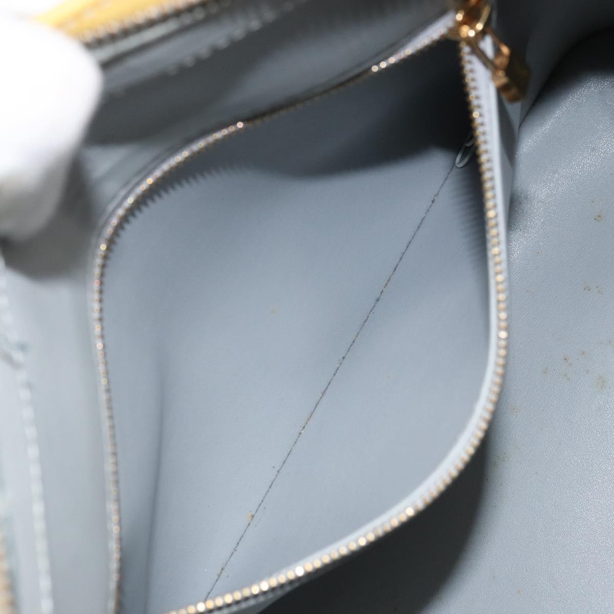 LOUIS VUITTON Monogram Vernis Houston Hand Bag Gris M91053 LV Auth bs33147