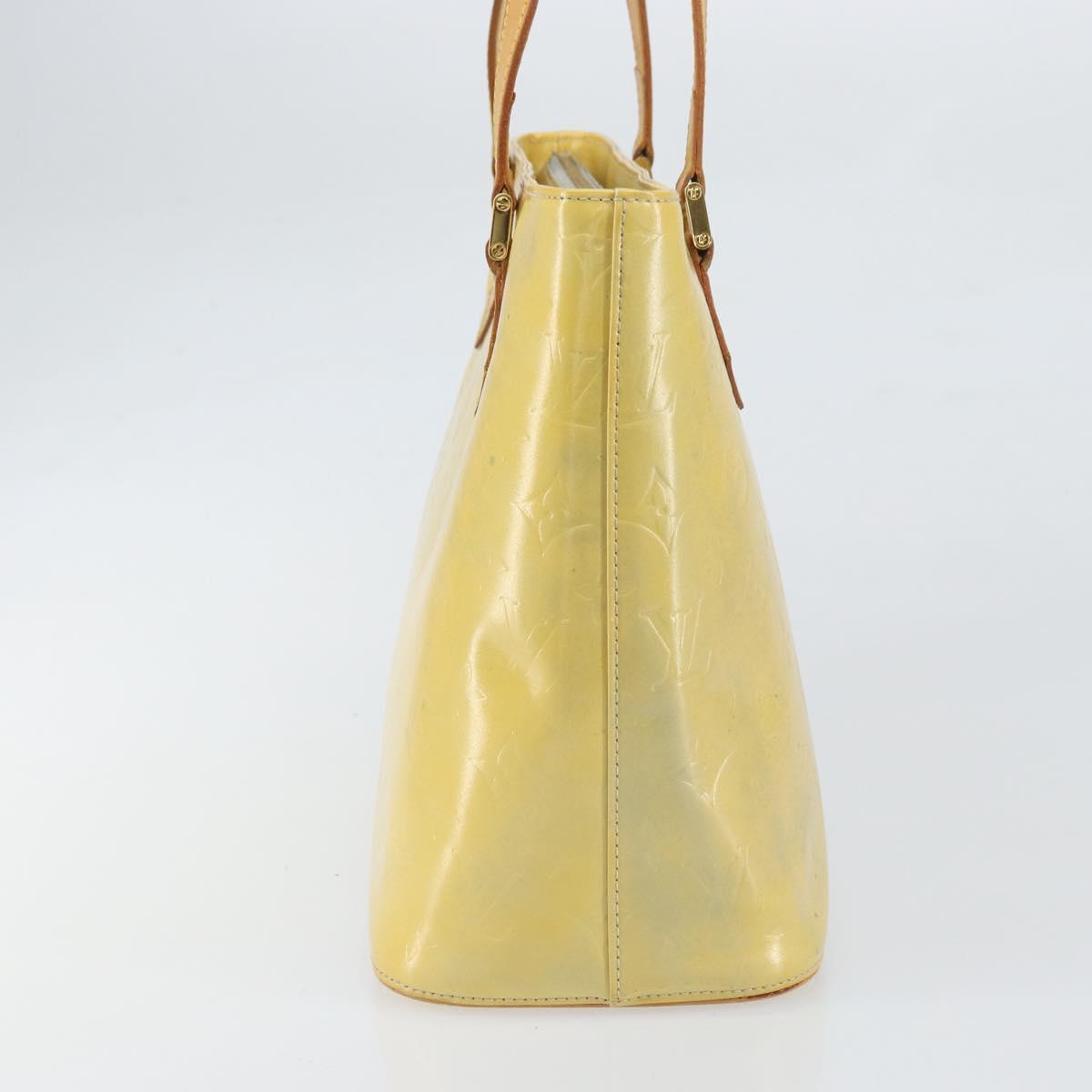 LOUIS VUITTON Monogram Vernis Houston Hand Bag Gris M91053 LV Auth bs33147