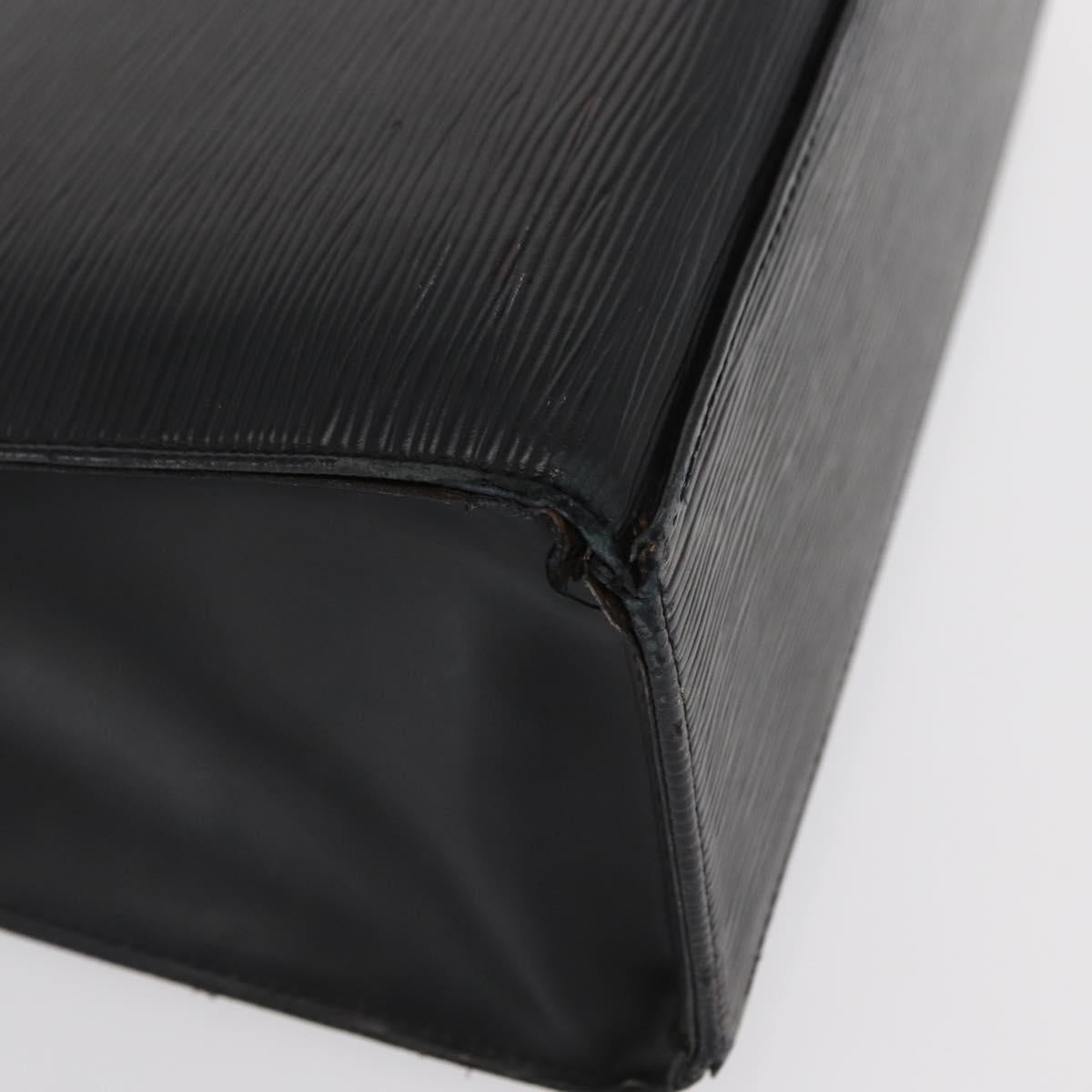 LOUIS VUITTON Epi Croisette PM Tote Bag Black M52492 LV Auth bs33151