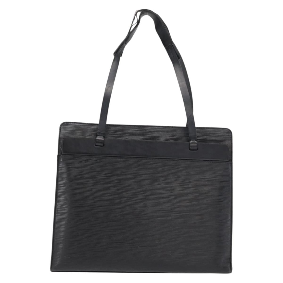 LOUIS VUITTON Epi Croisette PM Tote Bag Black M52492 LV Auth bs33151
