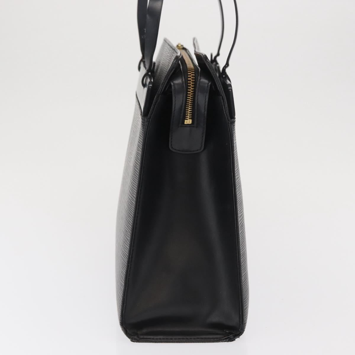 LOUIS VUITTON Epi Croisette PM Tote Bag Black M52492 LV Auth bs33151