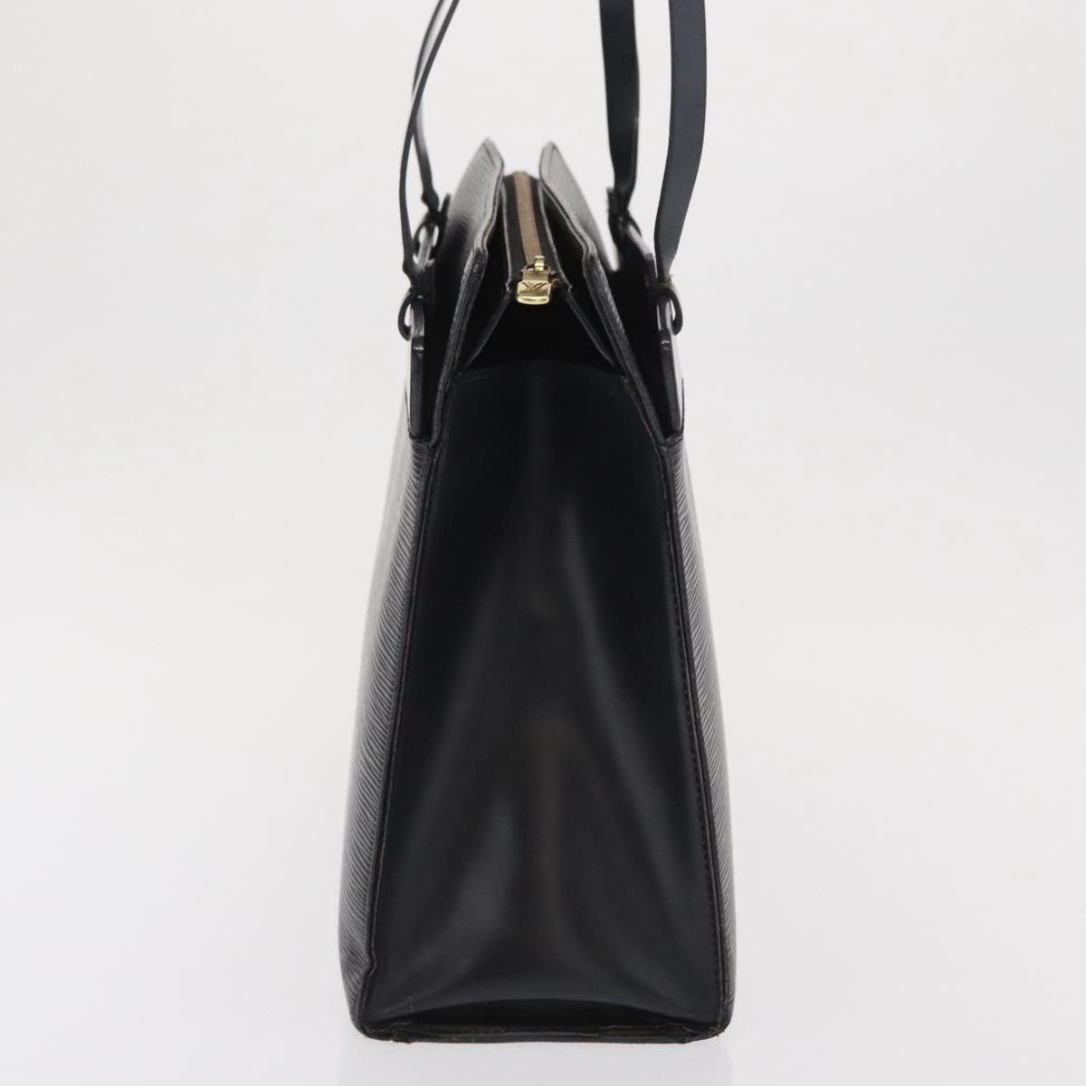 LOUIS VUITTON Epi Croisette PM Tote Bag Black M52492 LV Auth bs33151