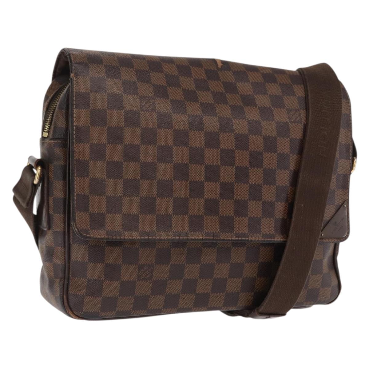 LOUIS VUITTON Damier Ebene Shelton MM Shoulder Bag N41149 LV Auth bs33154