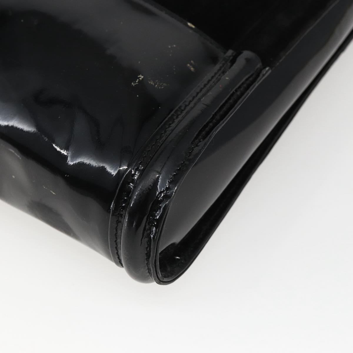 GUCCI Tote Bag Patent leather Black 007 2023 0231 Auth bs33161