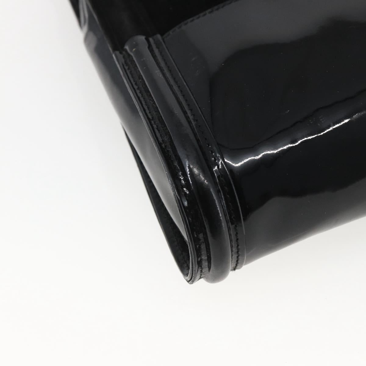 GUCCI Tote Bag Patent leather Black 007 2023 0231 Auth bs33161