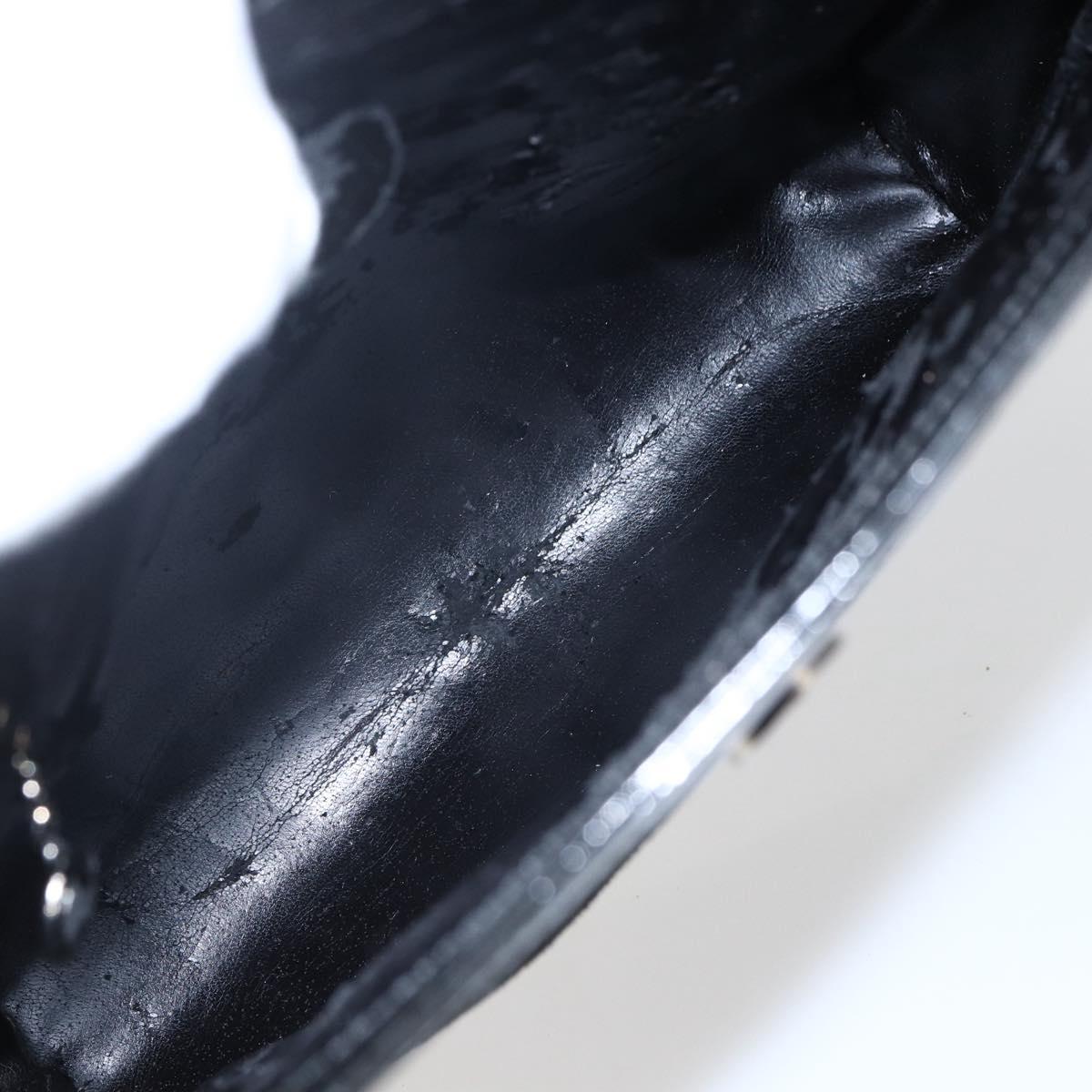 GUCCI Tote Bag Patent leather Black 007 2023 0231 Auth bs33161
