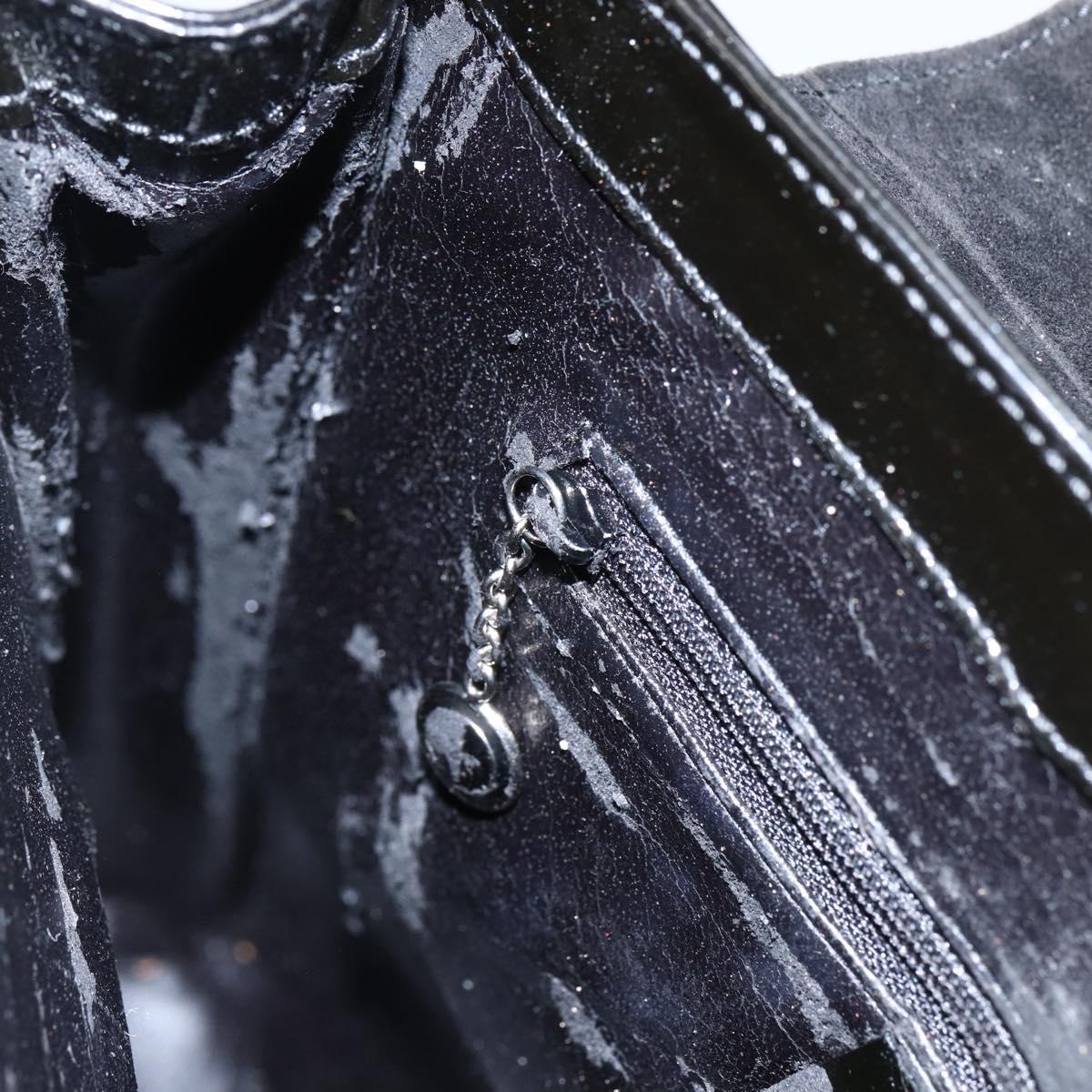 GUCCI Tote Bag Patent leather Black 007 2023 0231 Auth bs33161