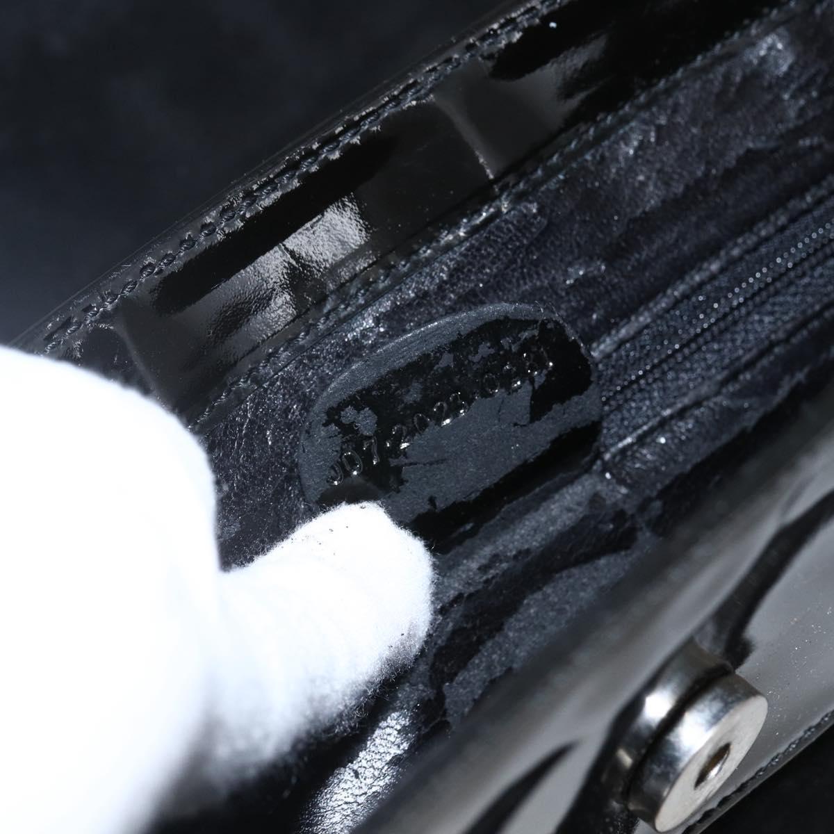 GUCCI Tote Bag Patent leather Black 007 2023 0231 Auth bs33161
