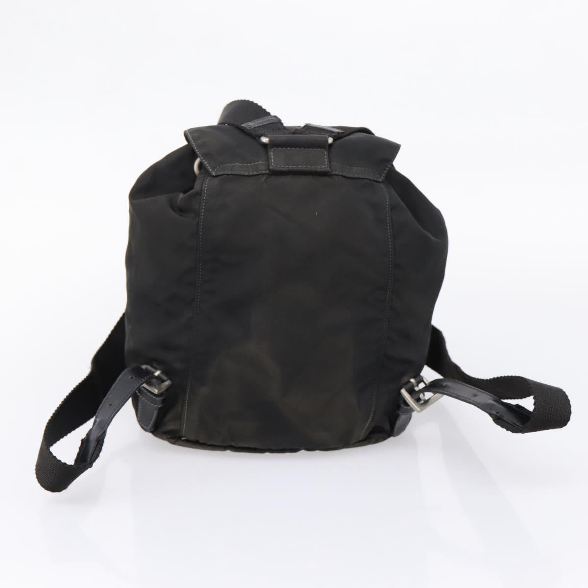 PRADA Backpack Hand Bag Nylon 4 Set Black Silver Auth bs33168