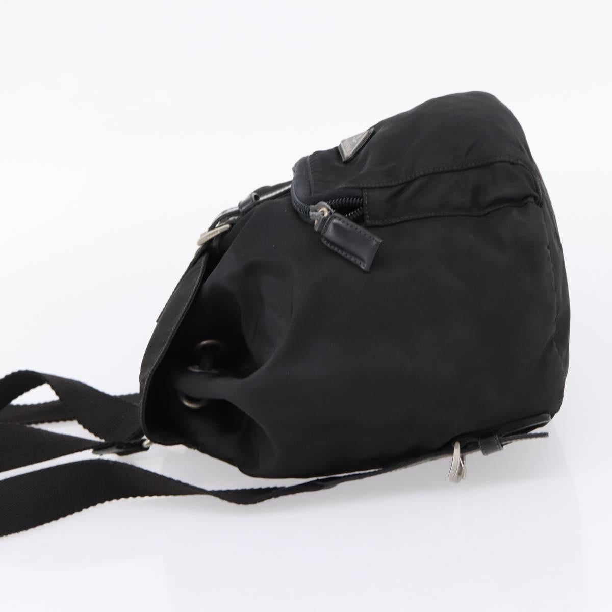 PRADA Backpack Hand Bag Nylon 4 Set Black Silver Auth bs33168