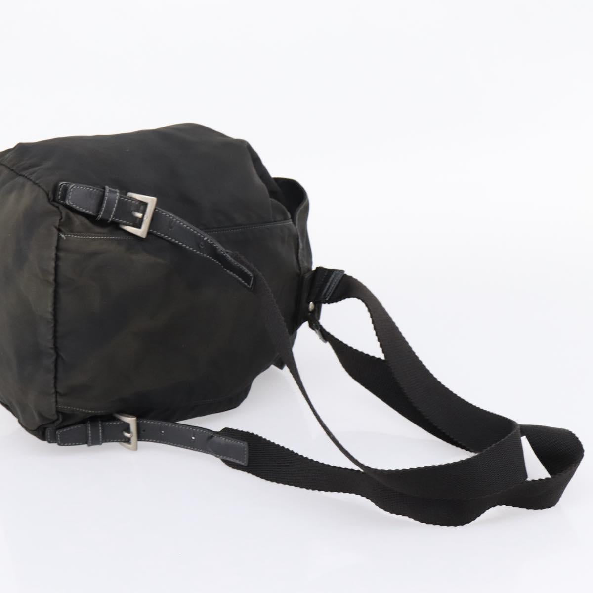 PRADA Backpack Hand Bag Nylon 4 Set Black Silver Auth bs33168