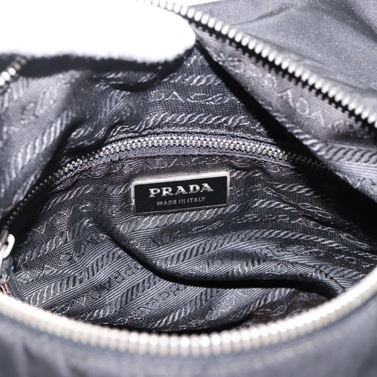 PRADA Backpack Hand Bag Nylon 4 Set Black Silver Auth bs33168