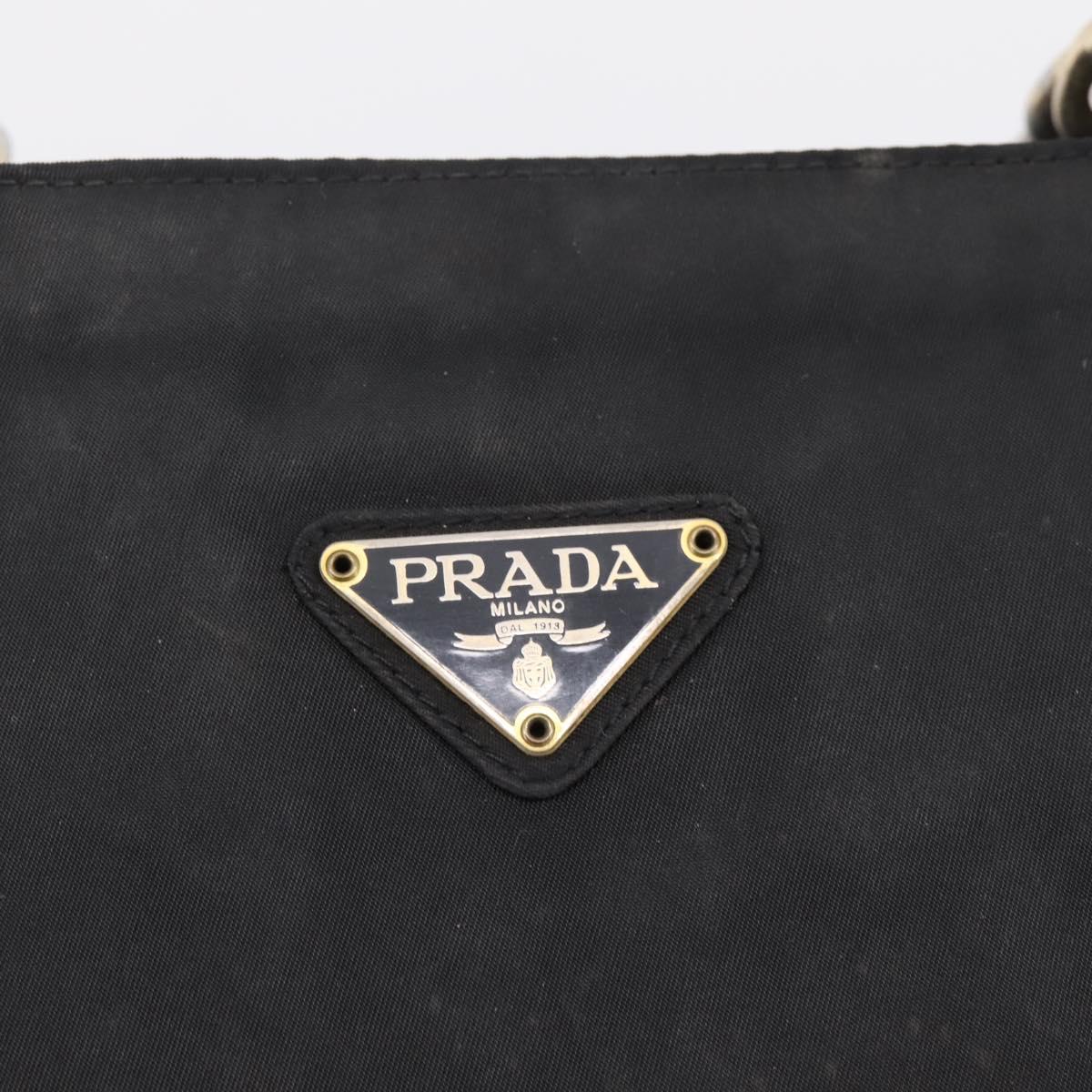 PRADA Backpack Hand Bag Nylon 4 Set Black Silver Auth bs33168