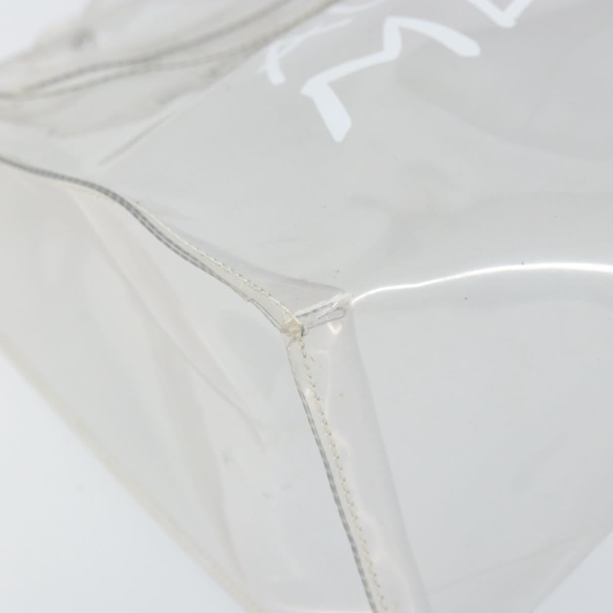 HERMES Vinyl Kelly Hand Bag Vinyl Clear Auth bs33185