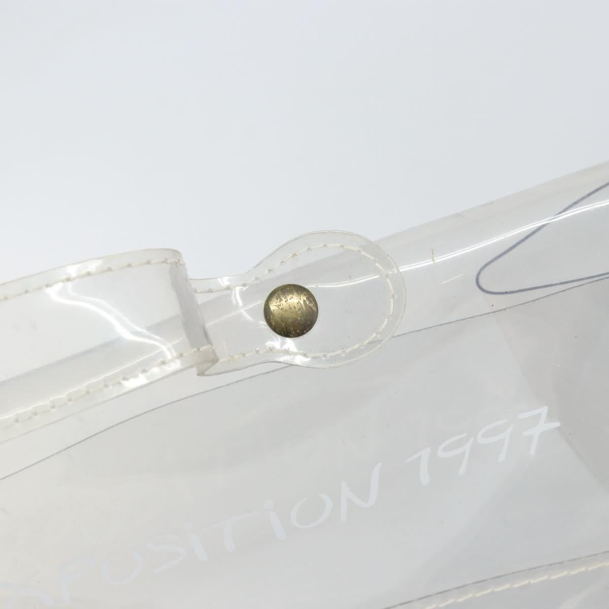 HERMES Vinyl Kelly Hand Bag Vinyl Clear Auth bs33185