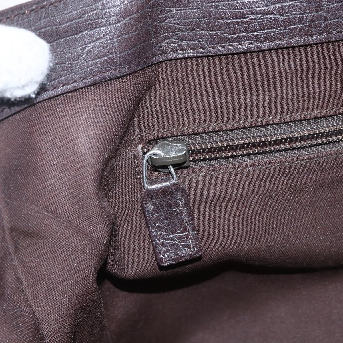 GUCCI GG Supreme Tote Bag PVC Beige Silver 141624 Auth bs33190