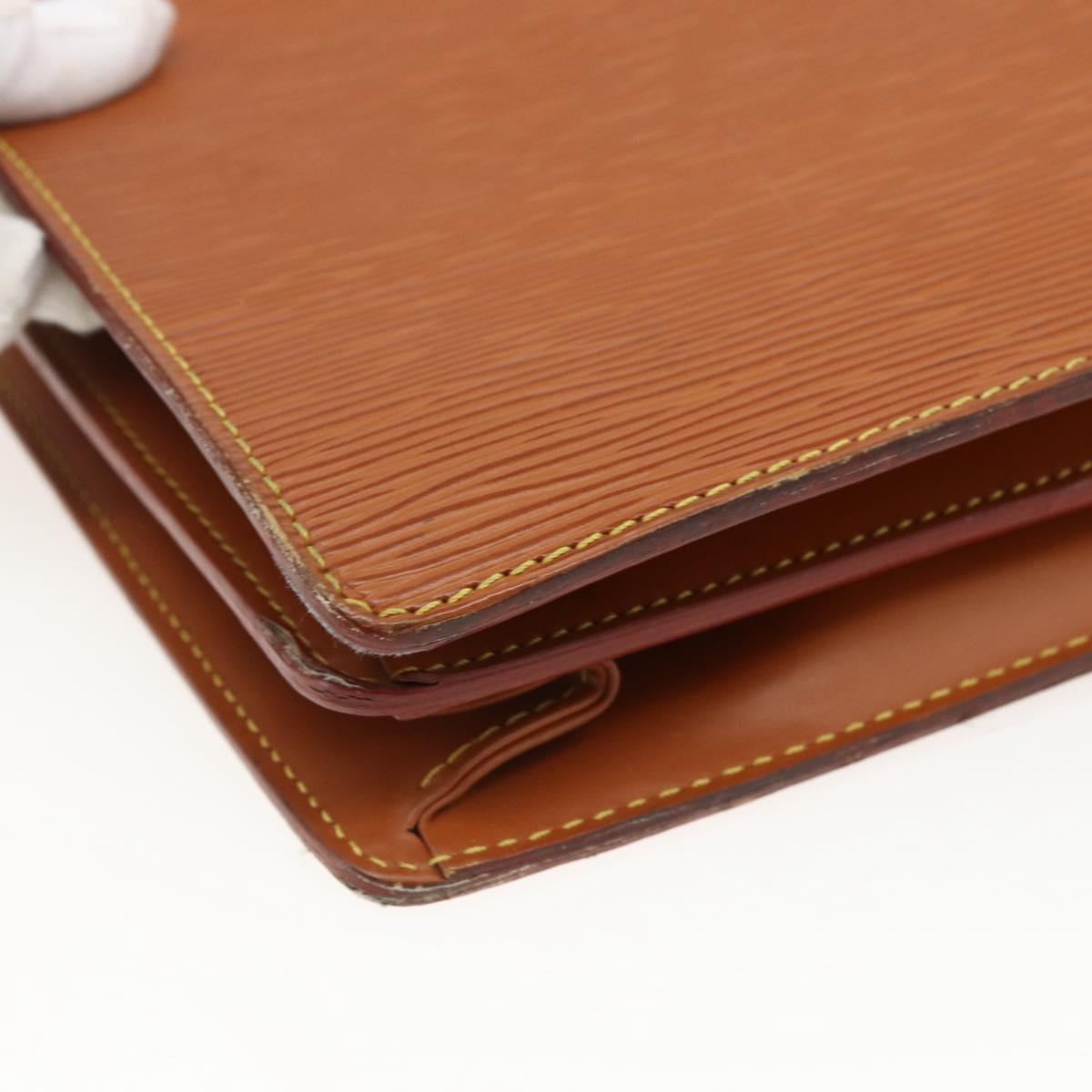 LOUIS VUITTON Epi Serviette Conseiller Zipangu Gold M54428 LV Auth bs33195