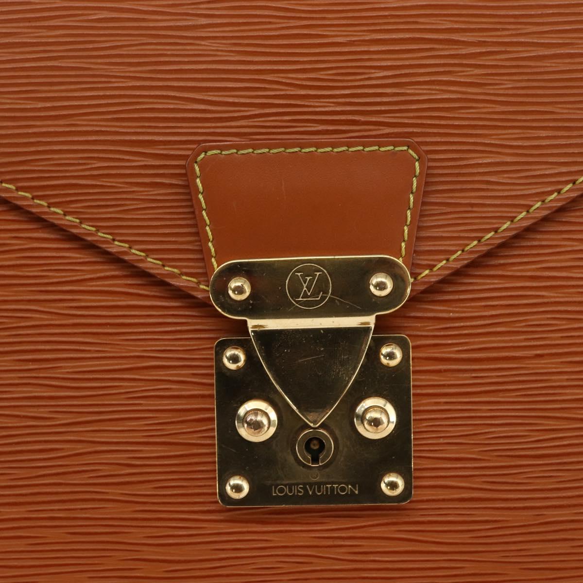 LOUIS VUITTON Epi Serviette Conseiller Zipangu Gold M54428 LV Auth bs33195
