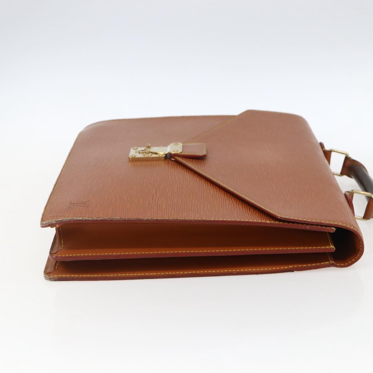 LOUIS VUITTON Epi Serviette Conseiller Zipangu Gold M54428 LV Auth bs33195