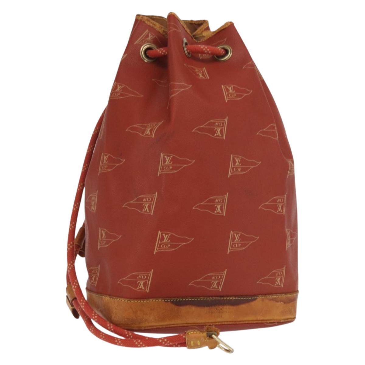 LOUIS VUITTON LV cup Saint Tropez Shoulder Bag Red M80026 LV Auth bs33198