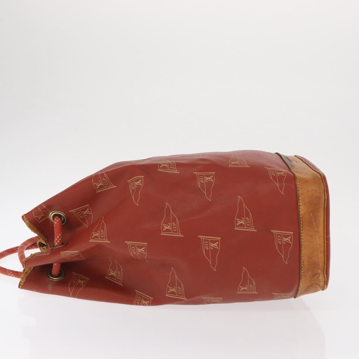 LOUIS VUITTON LV cup Saint Tropez Shoulder Bag Red M80026 LV Auth bs33198