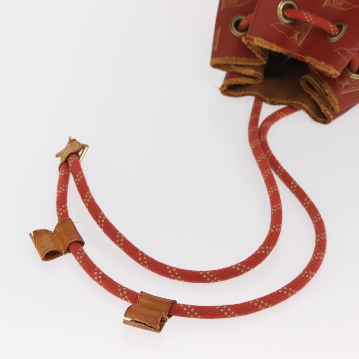 LOUIS VUITTON LV cup Saint Tropez Shoulder Bag Red M80026 LV Auth bs33198