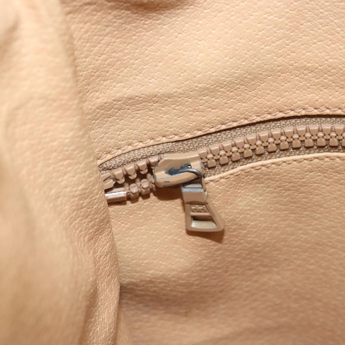 CELINE Macadam Canvas Tote Bag PVC Leather Brown Gold Auth bs33206