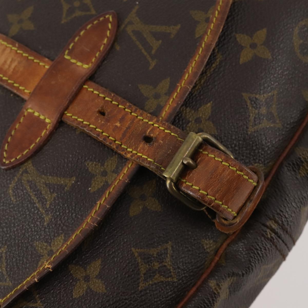 LOUIS VUITTON Monogram Saumur 30 Shoulder Bag M42256 LV Auth bs33212