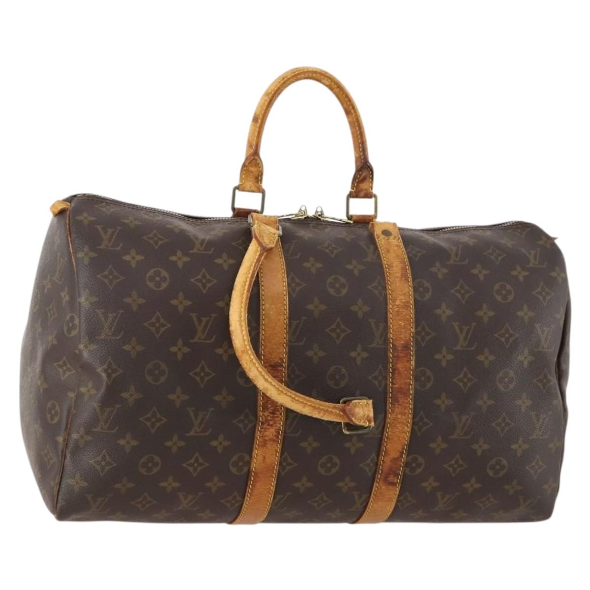 LOUIS VUITTON Monogram Keepall 45 Boston Bag M41428 LV Auth bs33215
