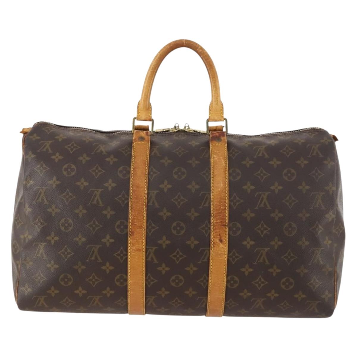 LOUIS VUITTON Monogram Keepall 45 Boston Bag M41428 LV Auth bs33215