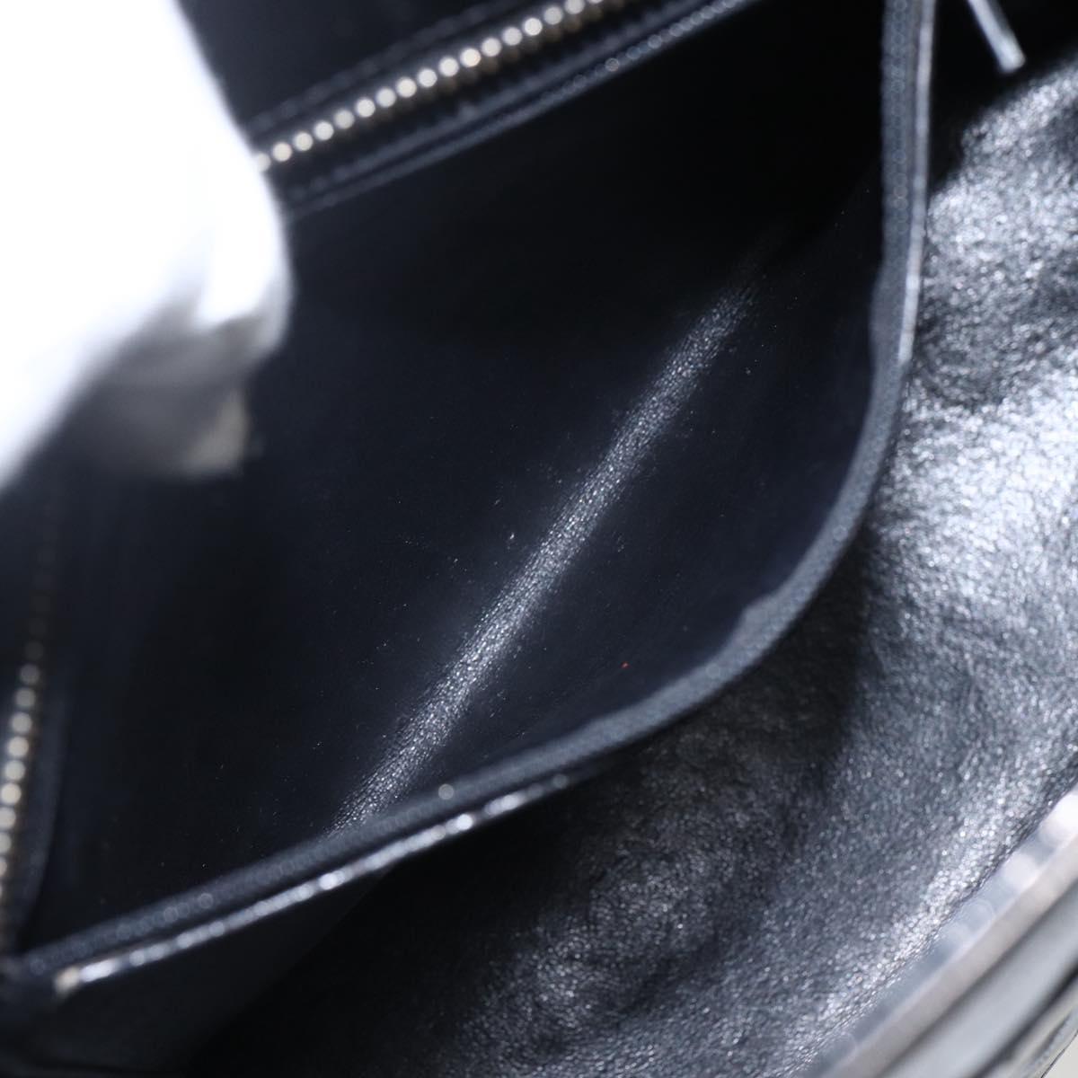 CHANEL Standard Tote Bag Patent leather Black CC Auth bs33216