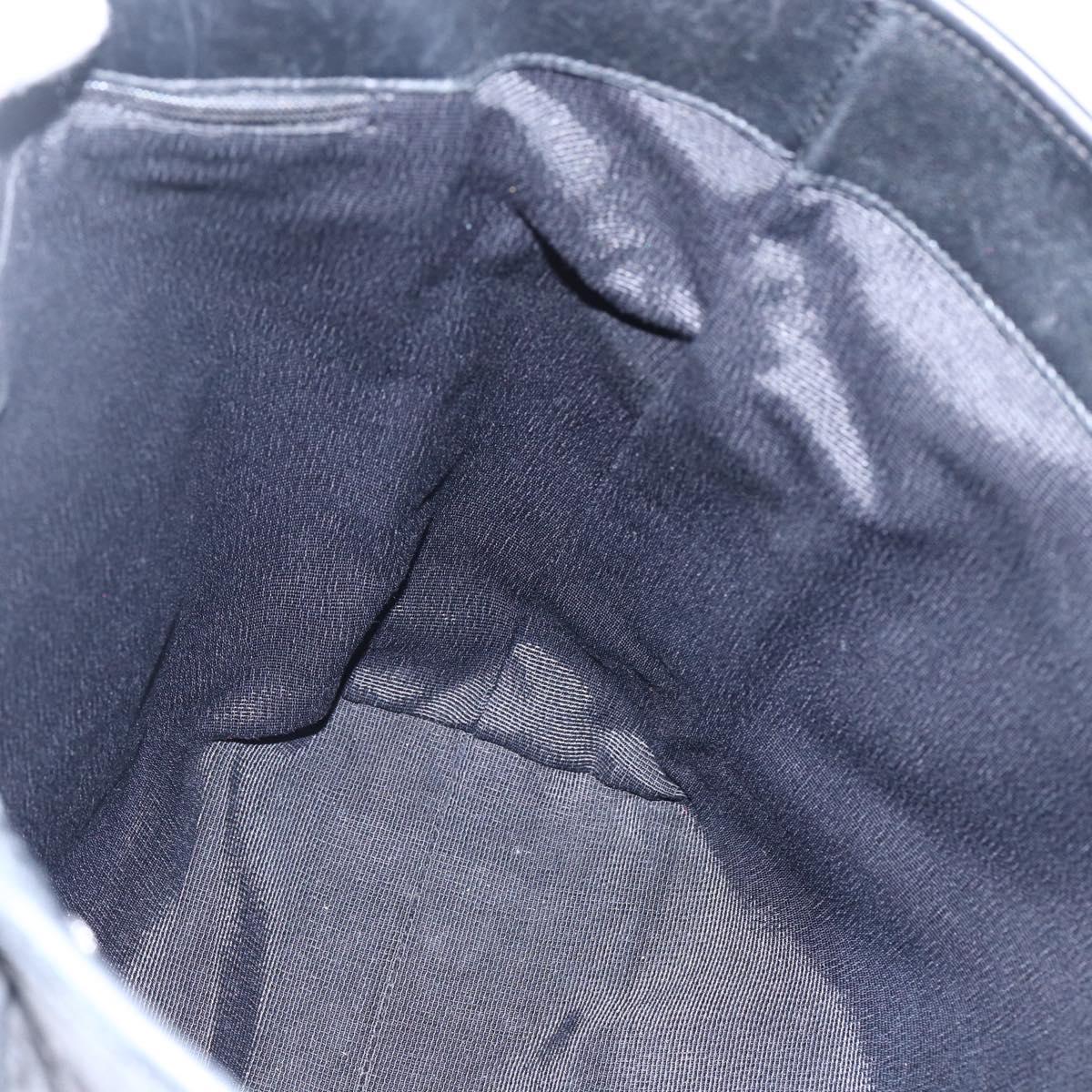Salvatore Ferragamo Tote Bag Canvas Black Silver Auth bs33236