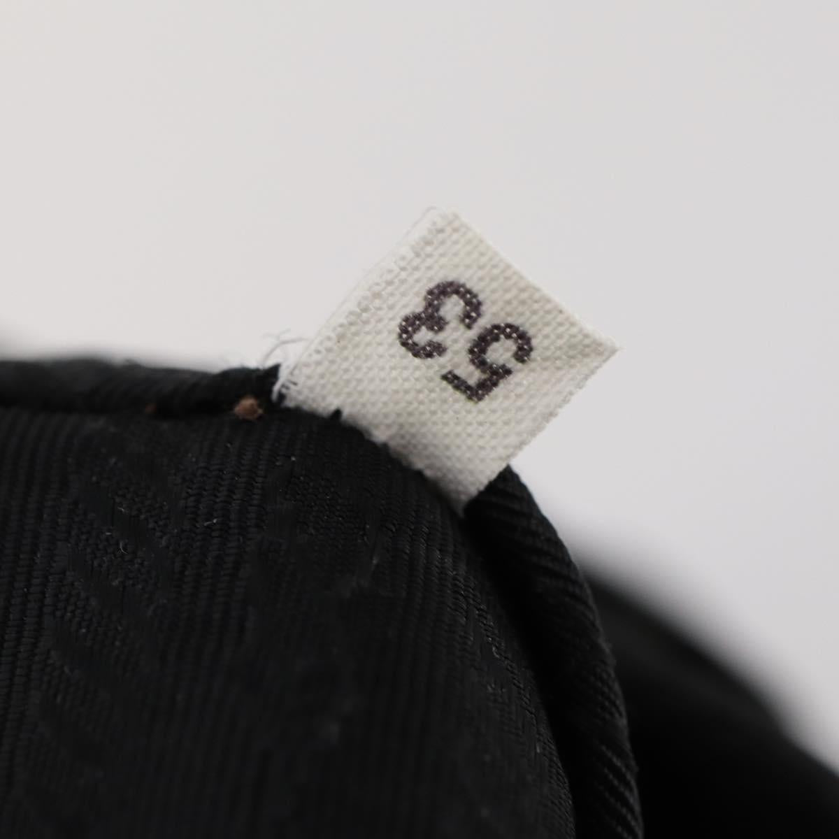 PRADA Backpack Nylon Black Silver Auth bs33265