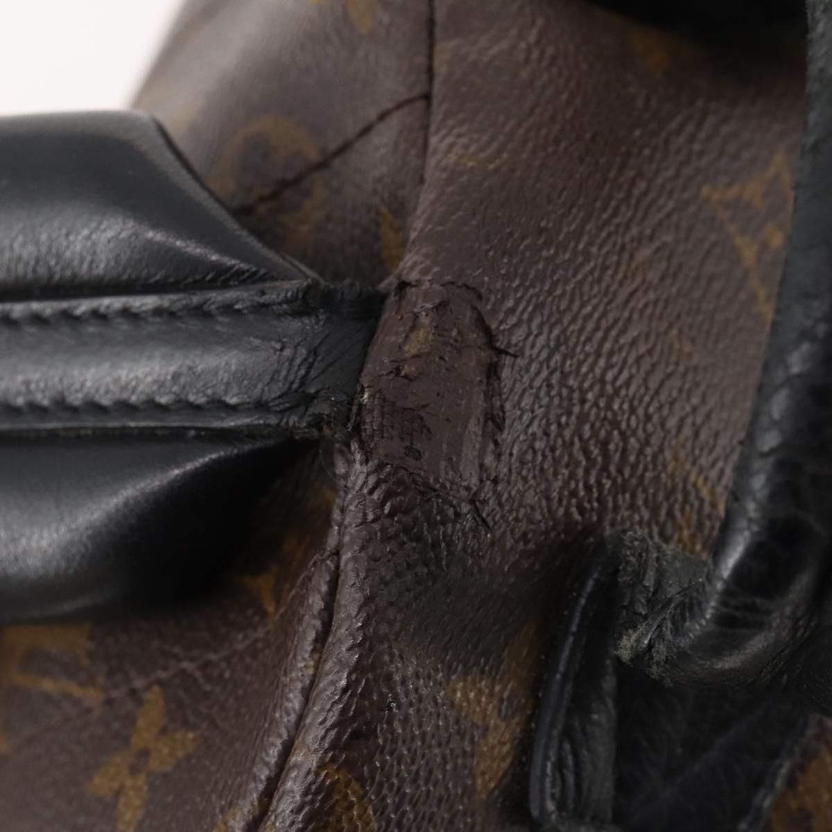 LOUIS VUITTON Monogram Reverse Palm Springs PM Backpack M43116 LV Auth bs33266