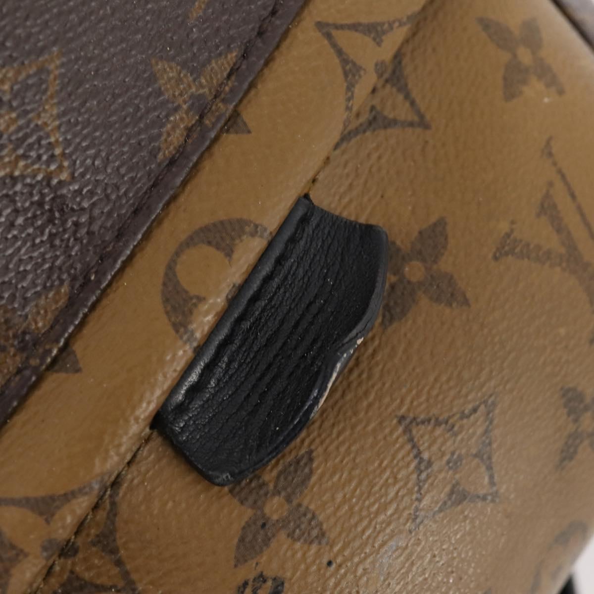 LOUIS VUITTON Monogram Reverse Palm Springs PM Backpack M43116 LV Auth bs33266