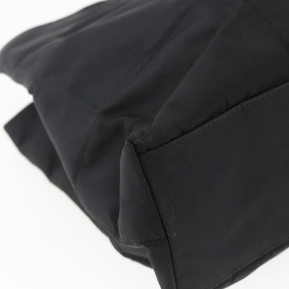 PRADA Shoulder Bag Nylon Black Silver Auth bs33284