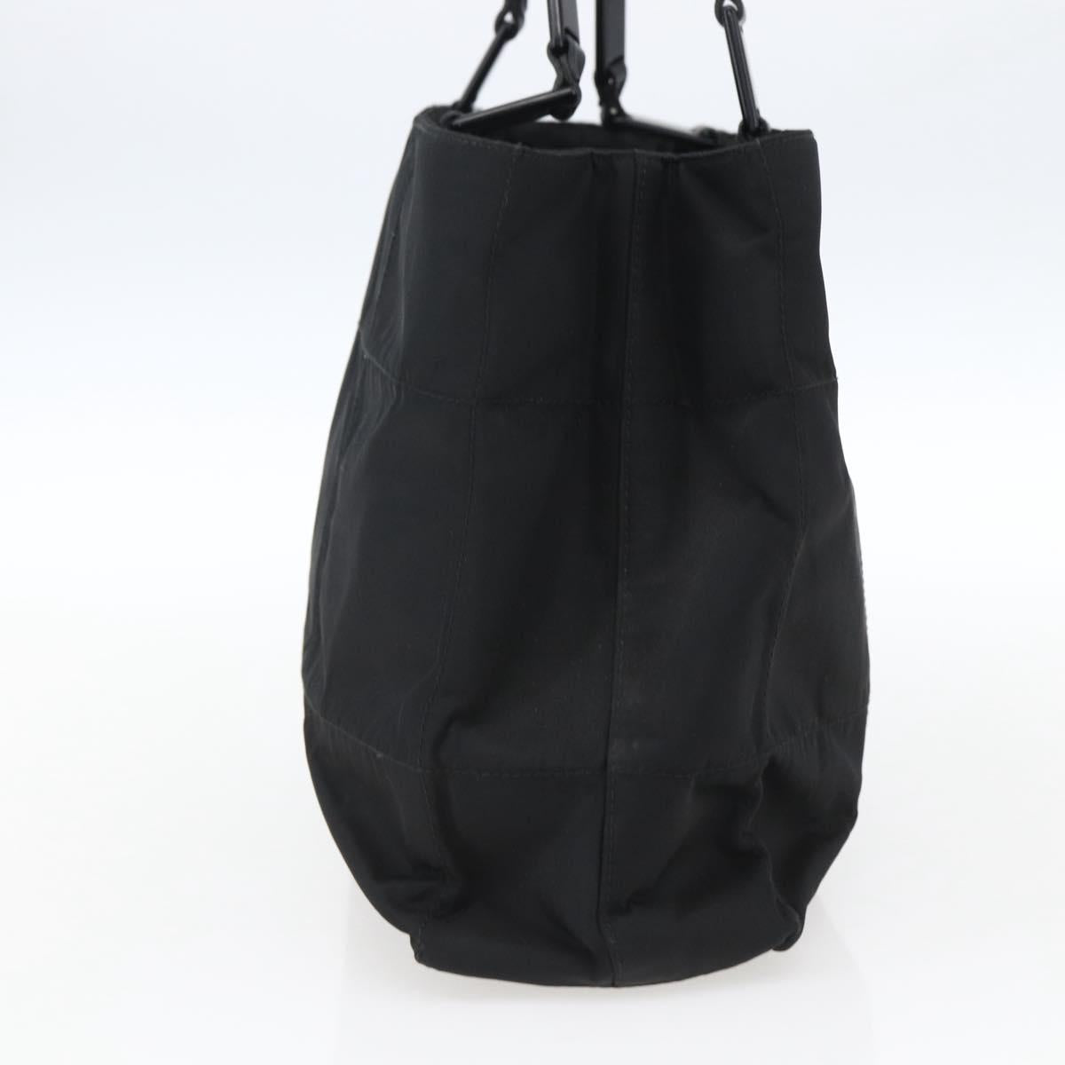 PRADA Shoulder Bag Nylon Black Silver Auth bs33284