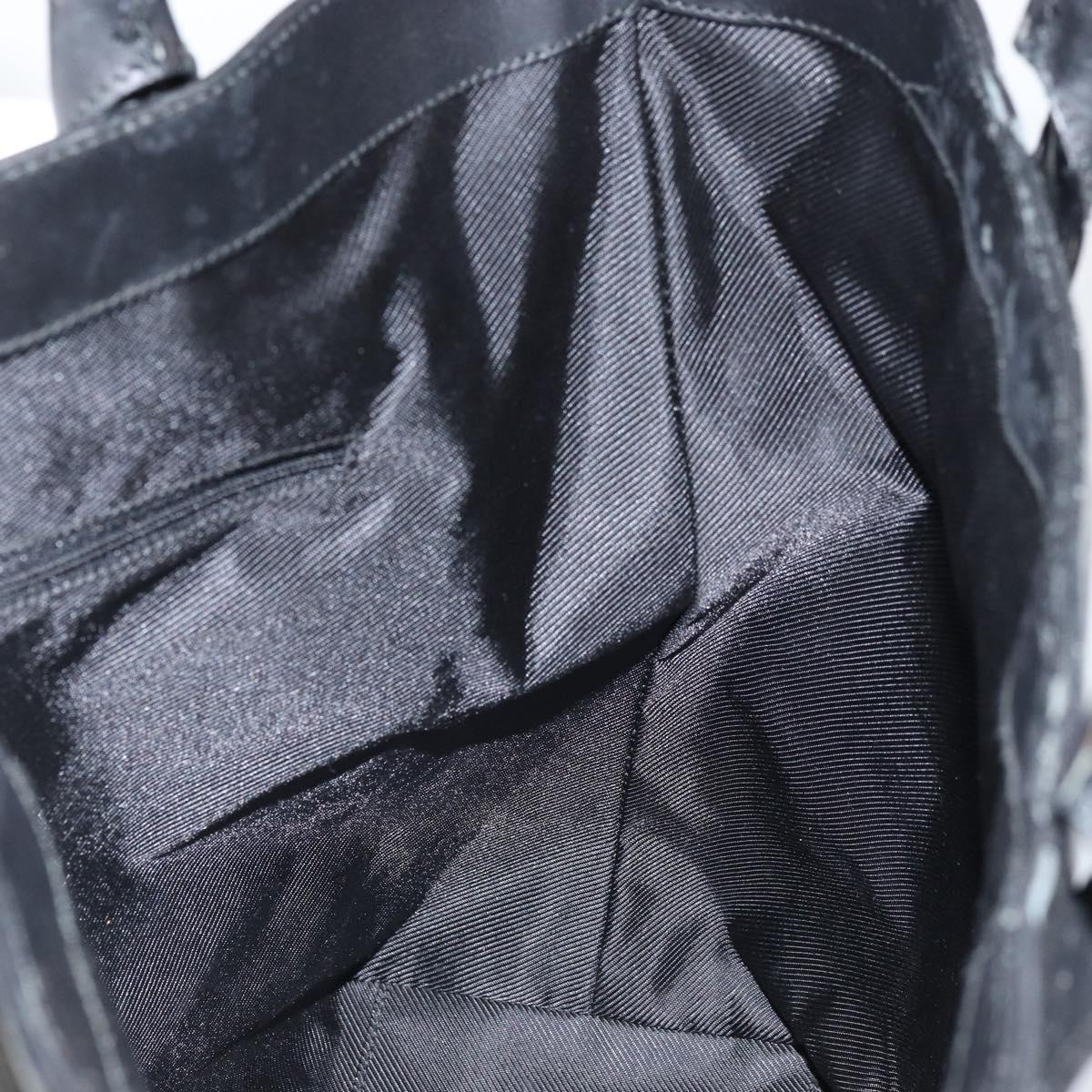 GUCCI GG Canvas Hand Bag Black 002 1121 Auth bs33294