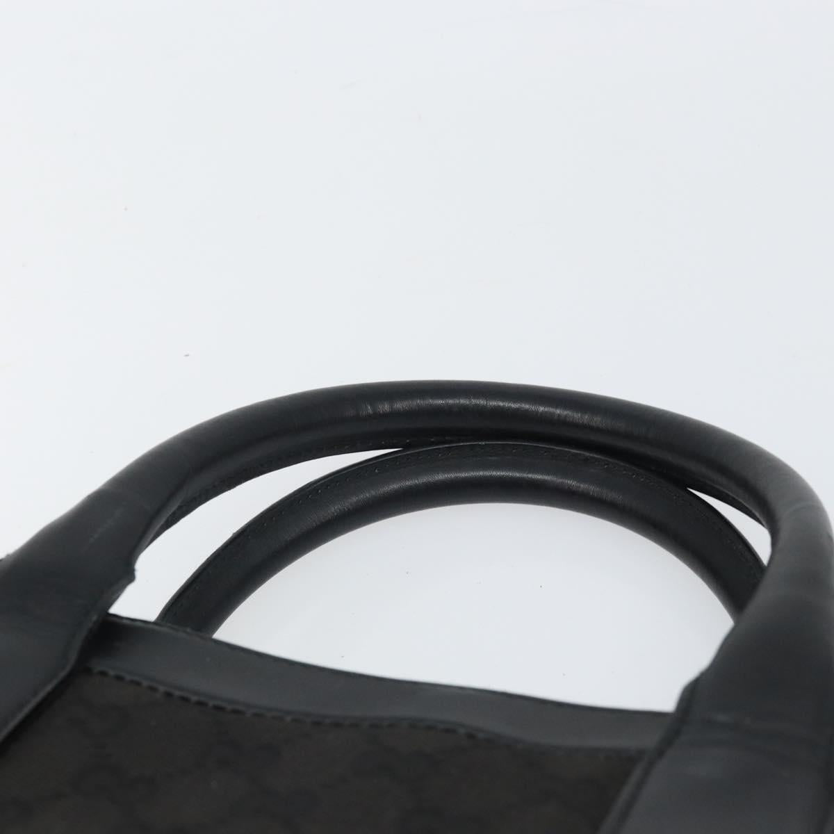 GUCCI GG Canvas Hand Bag Black 002 1121 Auth bs33294