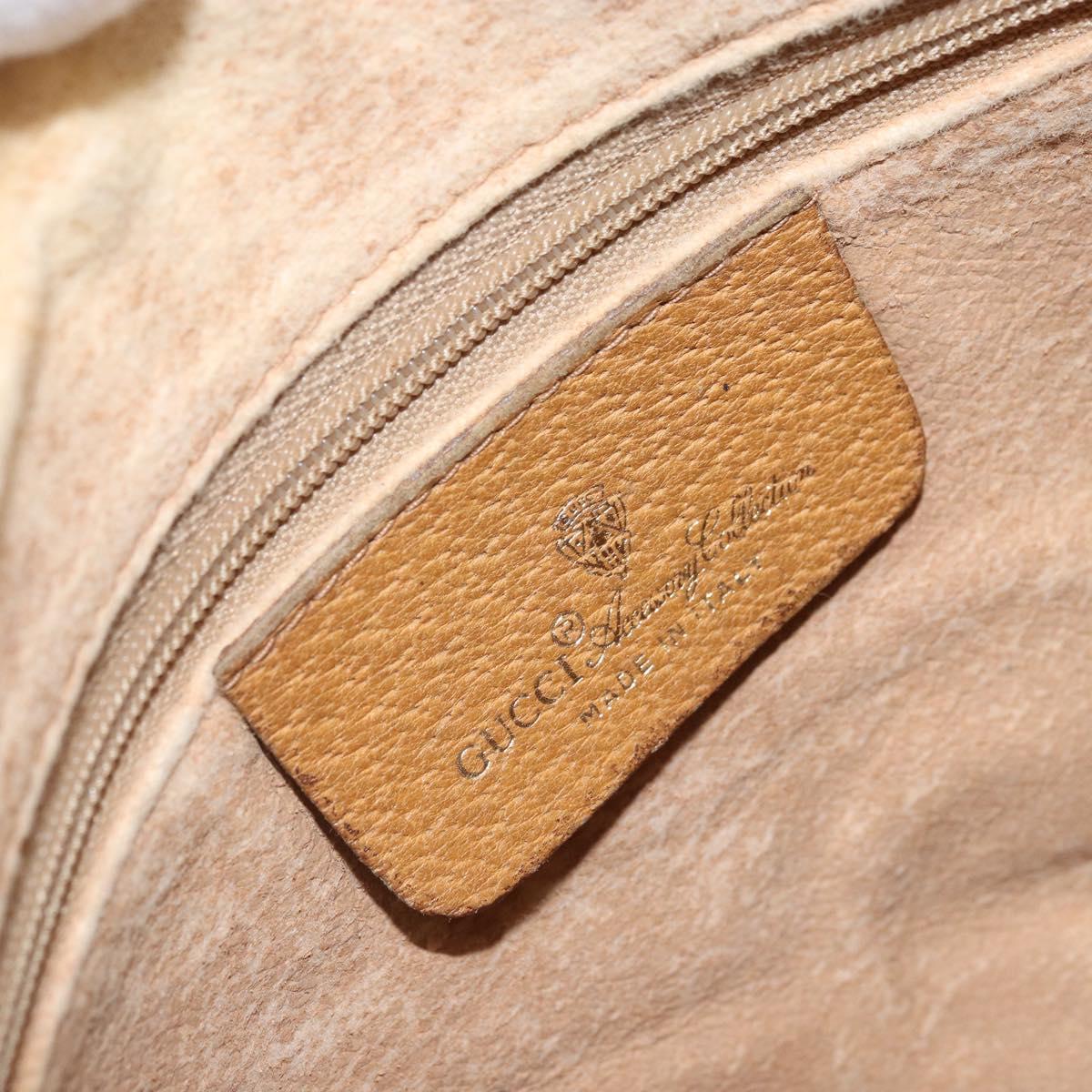 GUCCI Micro GG Supreme Web Sherry Line Bag PVC Beige Gold 89 02 032 Auth bs33296
