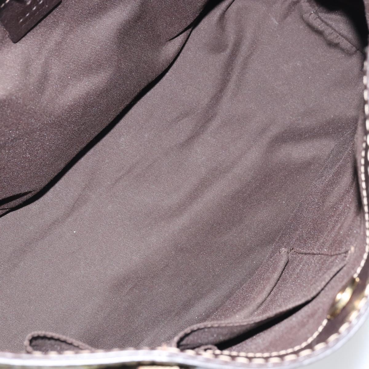 GUCCI GG Crystal Tote Bag Coated Canvas Gold Beige 223964 Auth bs33297