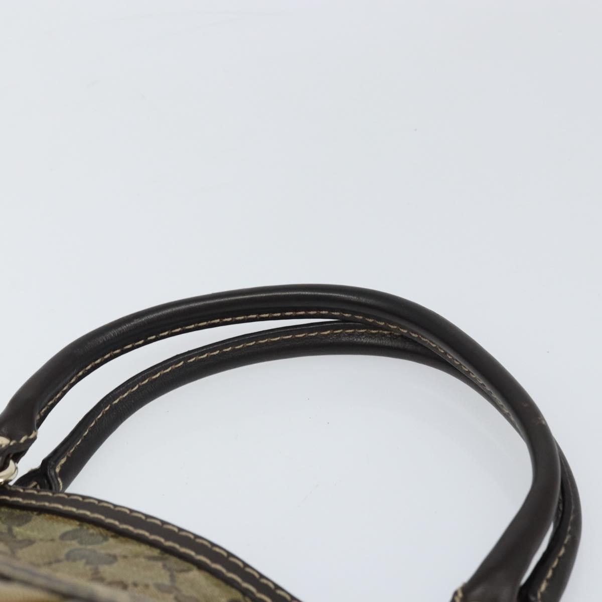 GUCCI GG Crystal Tote Bag Coated Canvas Gold Beige 223964 Auth bs33297