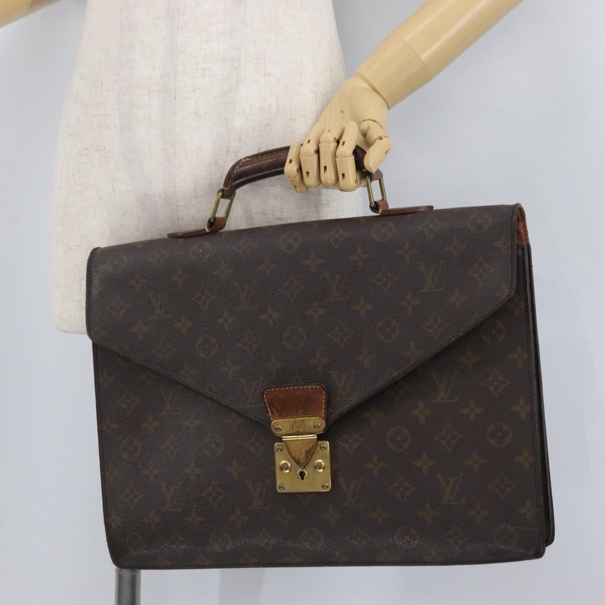 LOUIS VUITTON Monogram Serviette Conseiller Briefcase M53331 LV Auth bs33308