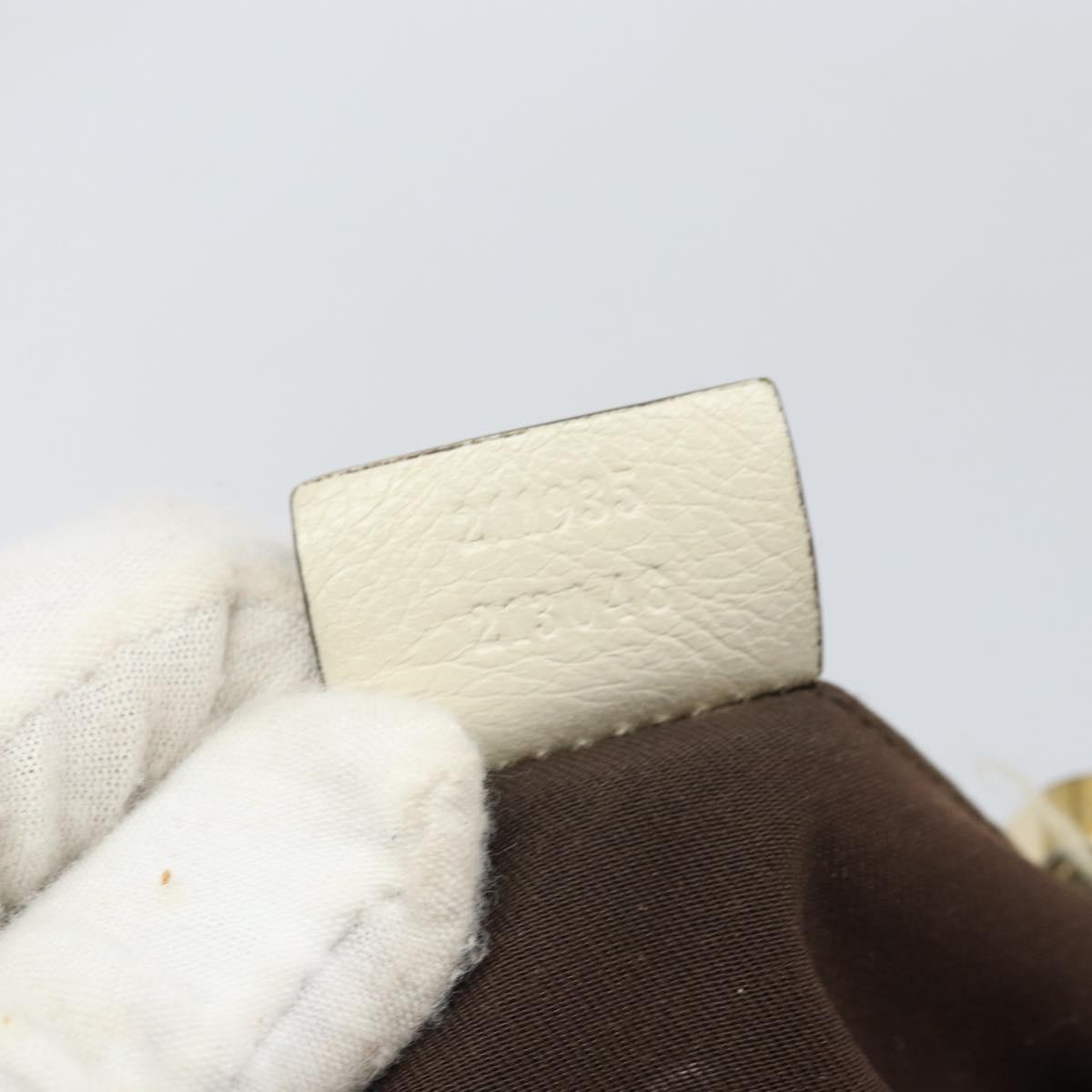 GUCCI GG Canvas Hand Bag Web Sherry Line Beige Gold 211935 Auth bs33313