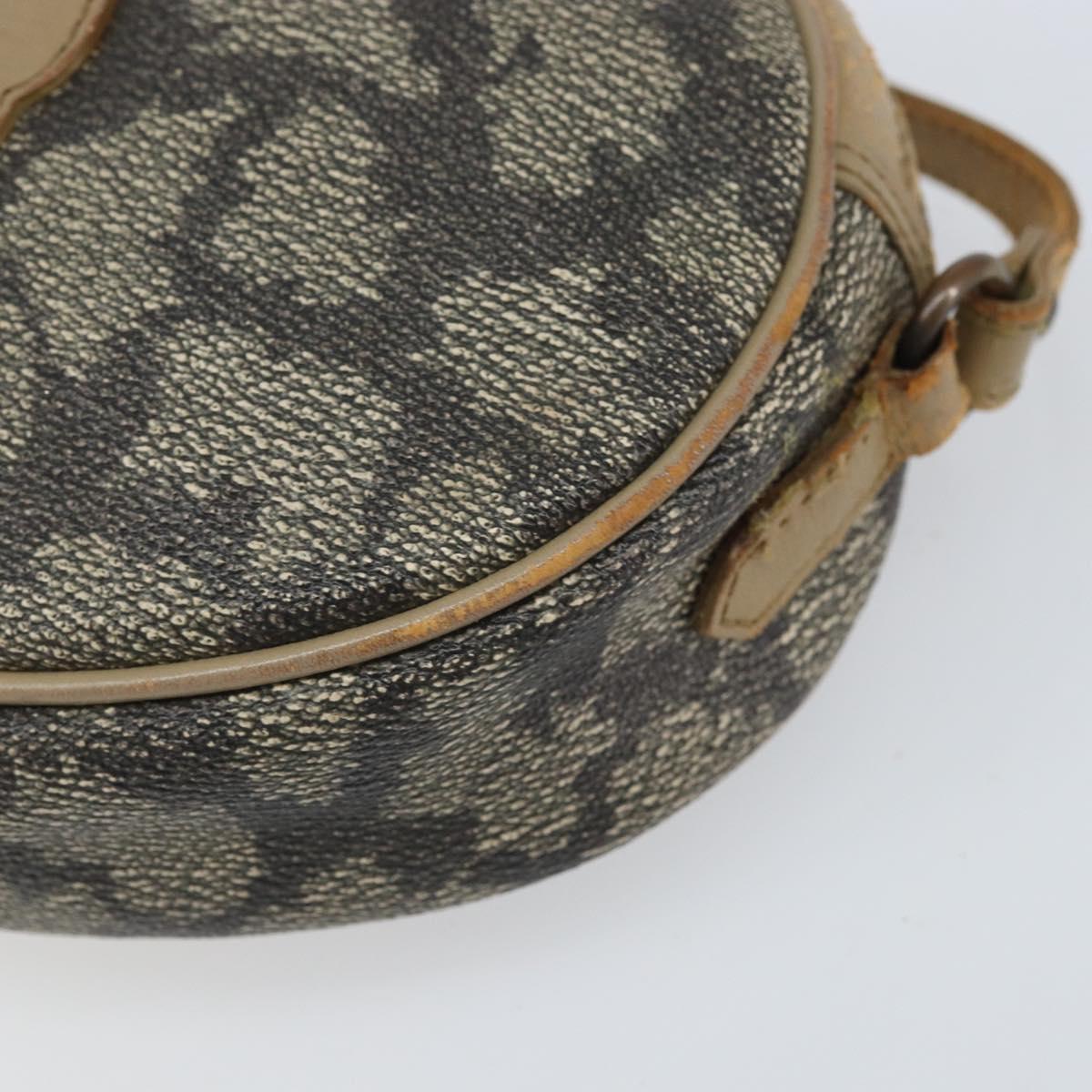 SAINT LAURENT Shoulder Bag PVC Canvas Gray Auth bs33323