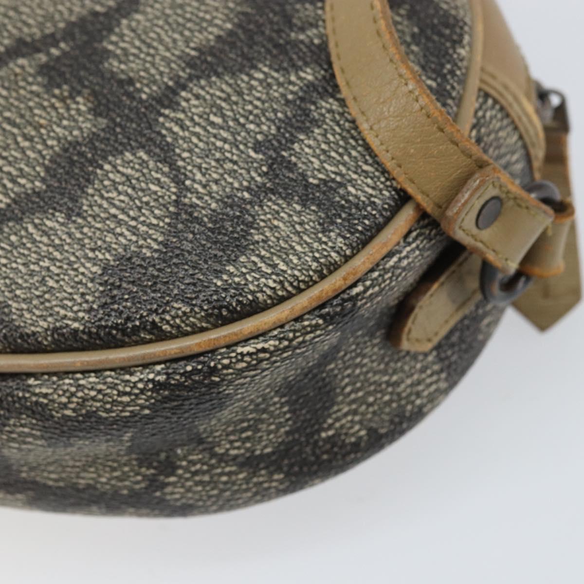 SAINT LAURENT Shoulder Bag PVC Canvas Gray Auth bs33323