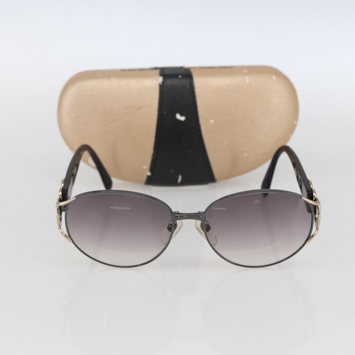 SAINT LAURENT Sunglasses metal Black Auth bs33326