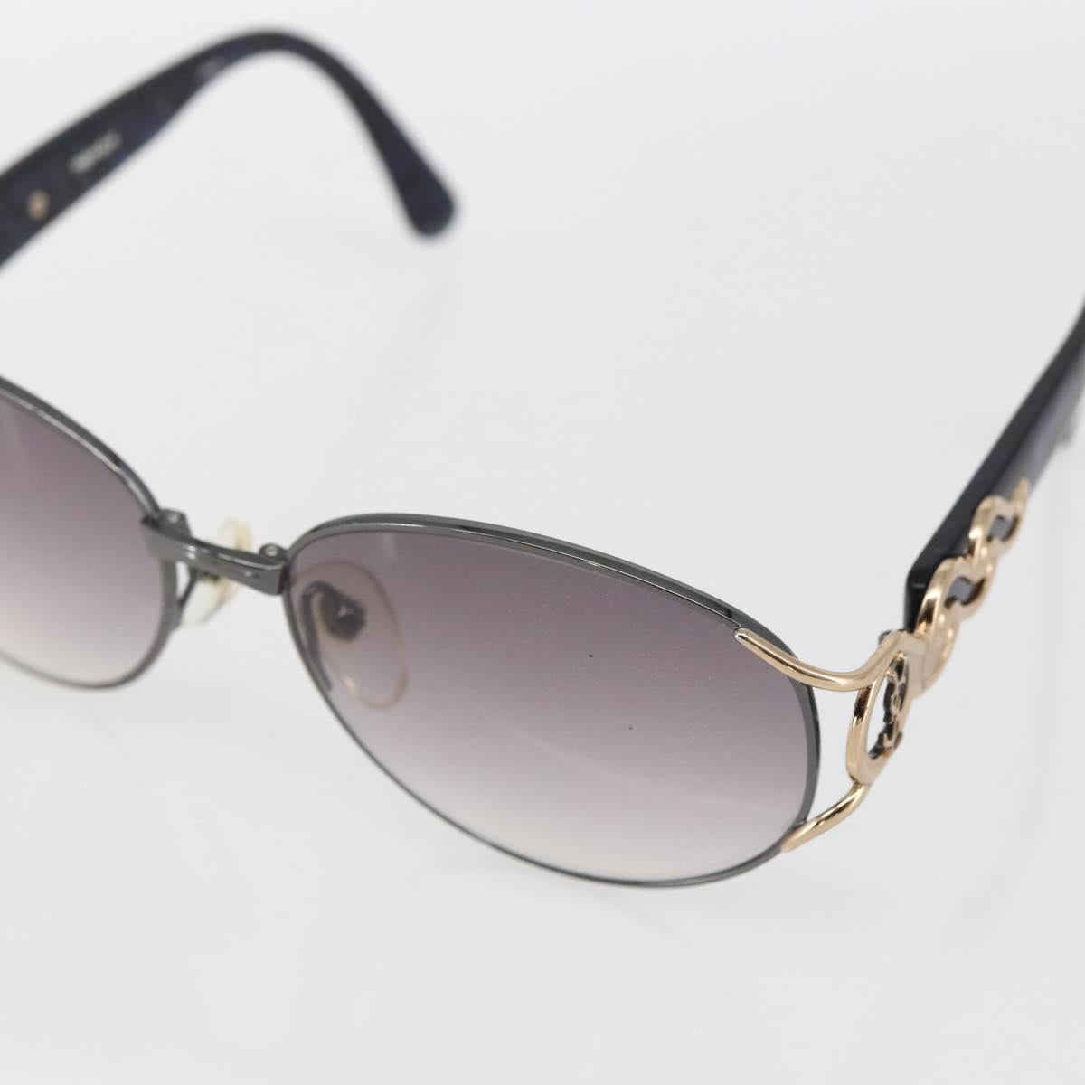 SAINT LAURENT Sunglasses metal Black Auth bs33326